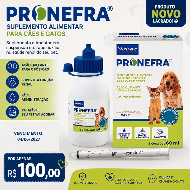 Pronefra 60 ml - Novo e Lacrado