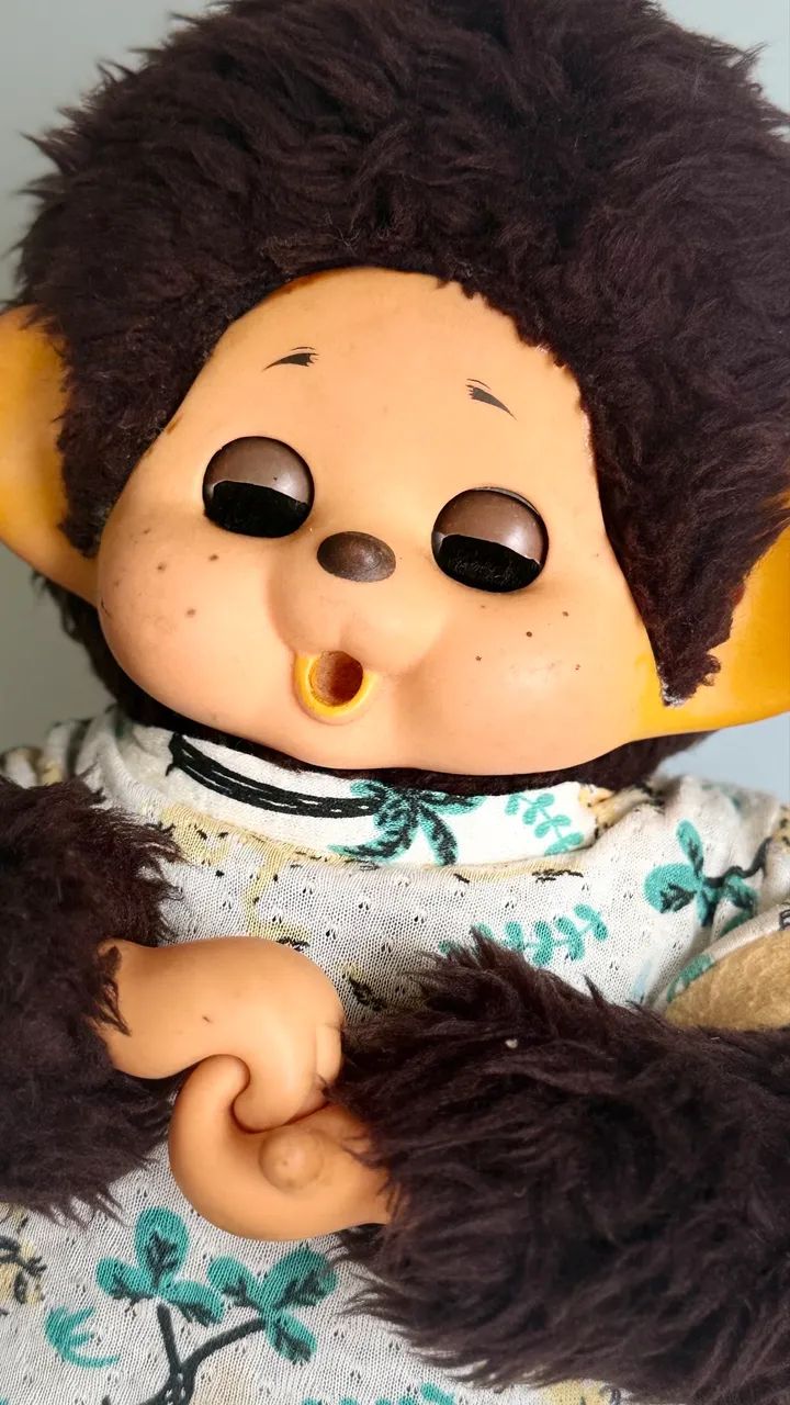 Raríssimo Boneco Monchhichi Daisuke Toho (Versão Menino) Anos 70