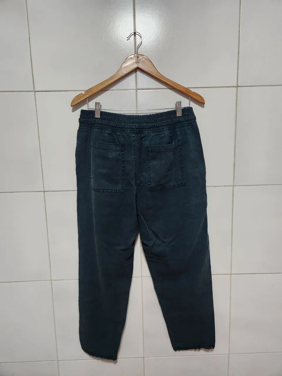 Calça Zara verde reta M - Foto 3