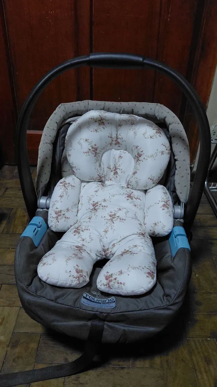 Cadeirinha e Bebê conforto Burigotto peg perego touring evolution + almofada redutora  - Foto 4
