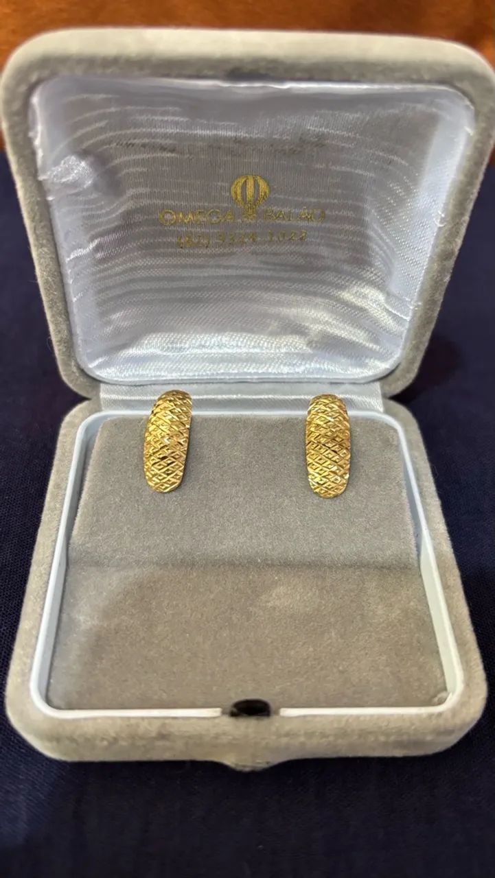 Brinco de ouro 18k à venda  - Foto 5