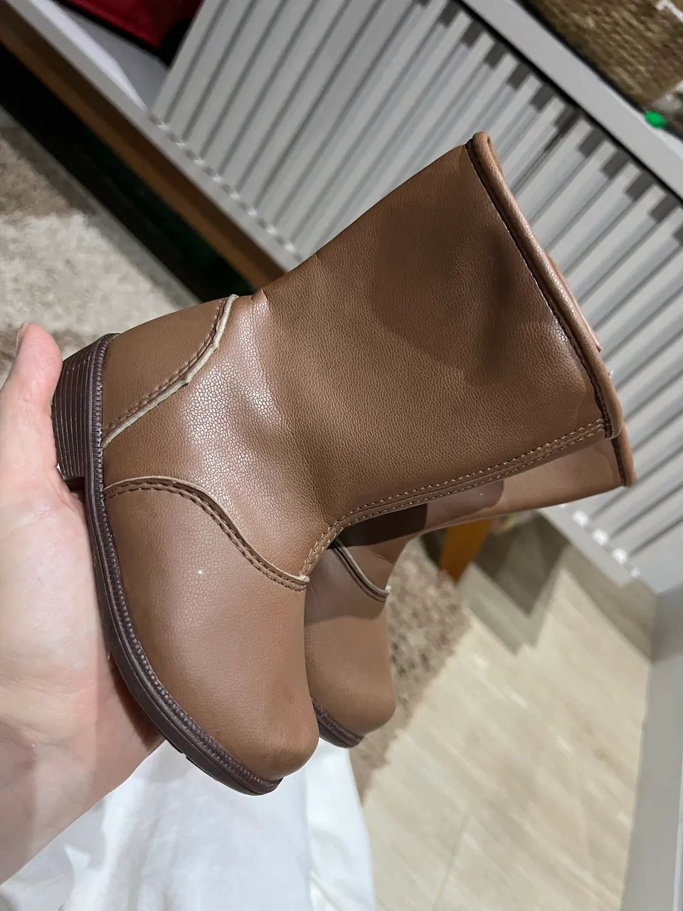 Bota bebê tricae marrom