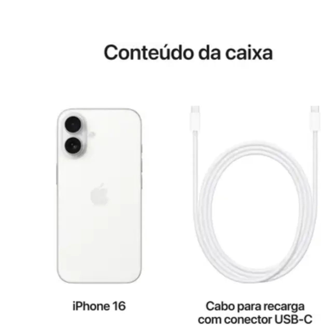 iPhone 16 Branco/256GB