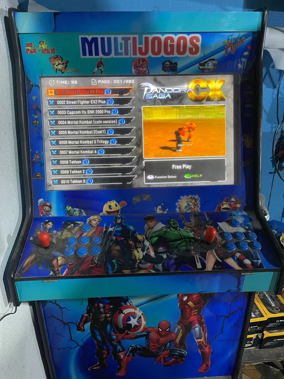 Máquina de fliperama 