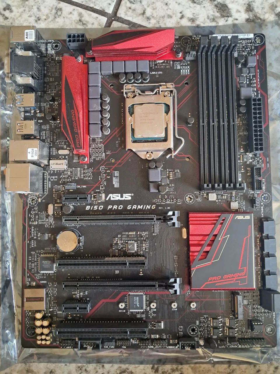 Kit Placa Mãe Asus gaming Pro B150m - Foto 2