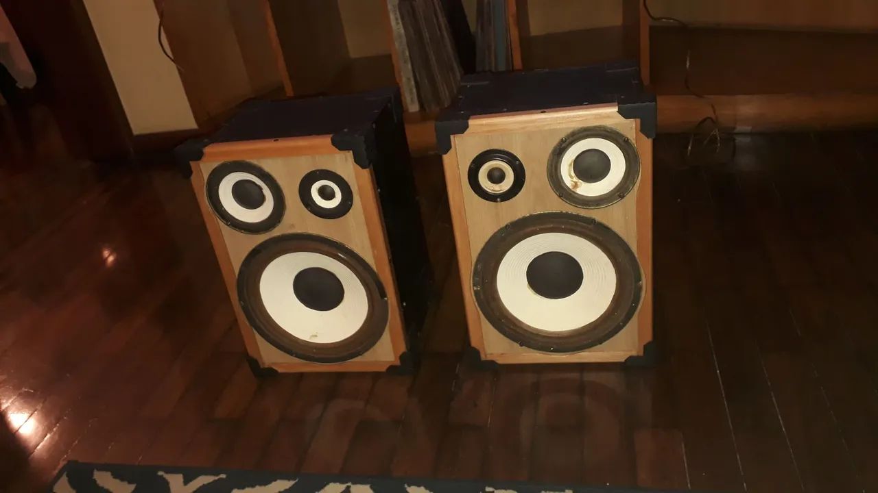 Caixa de som 10 polegadas 3 canais