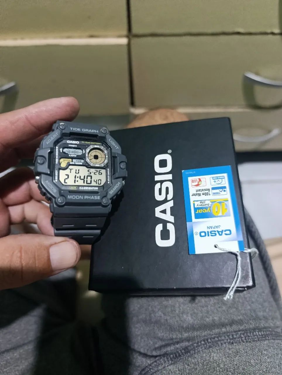 Relógio Casio ORIGINAL,FASES DA LUA E TÁBUA DA MARÉ  - Foto 2