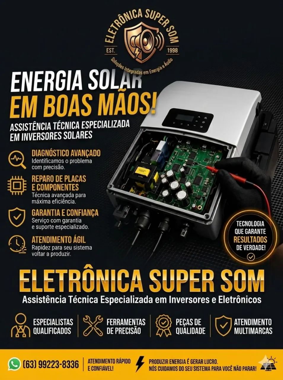 Manutenção em inversor solar  - Foto 2