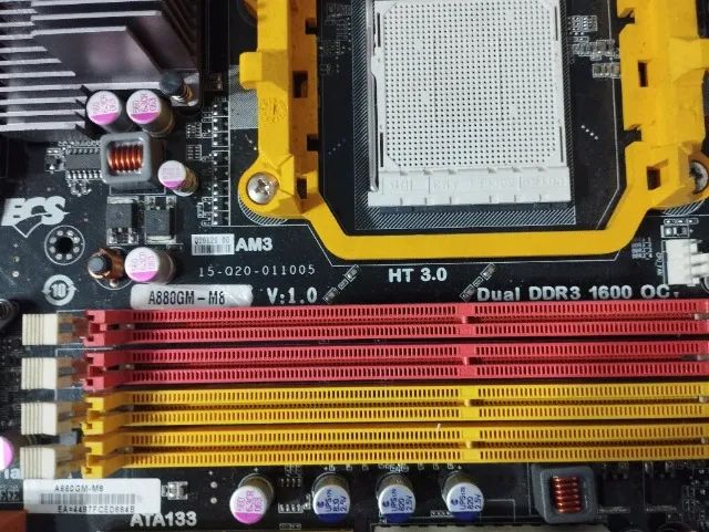 Placa Mae ECS A880GM-M8+Phenom X4 Black Edition - Foto 2