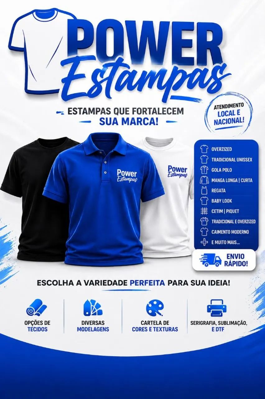 Camisas Personalizadas e Uniformes Profissionais | Power Estampas
