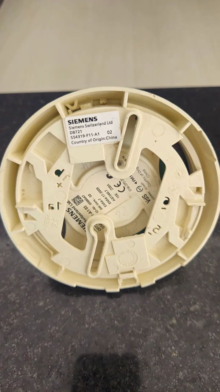 Detector de Fumaça Siemens OP720 + Base DB721 - Novo, Nunca Usado - Foto 3