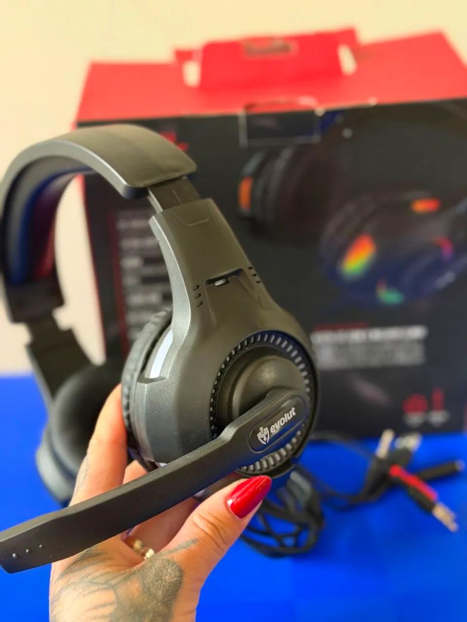 Headset Gamer Evolut Rival EG307 Rainbow LED. - Foto 2