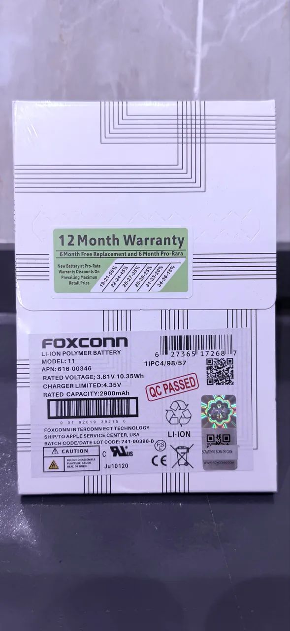 BATERIA IPHONE XR/11 FOXCONN ORIGINAL COM GARANTIA - Foto 2