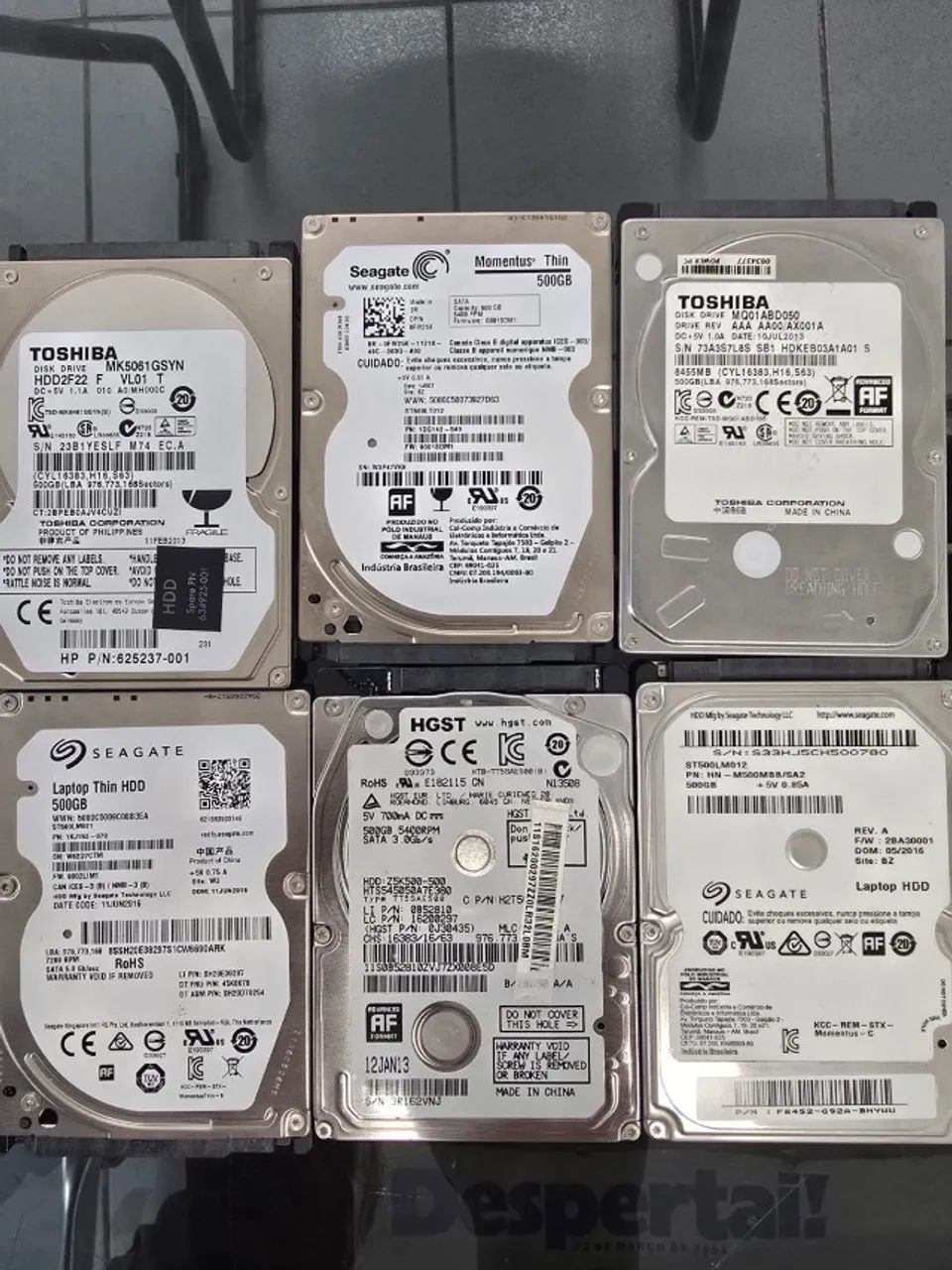 Hd 500gb Sata P/ Notebook Diversos (Usado)