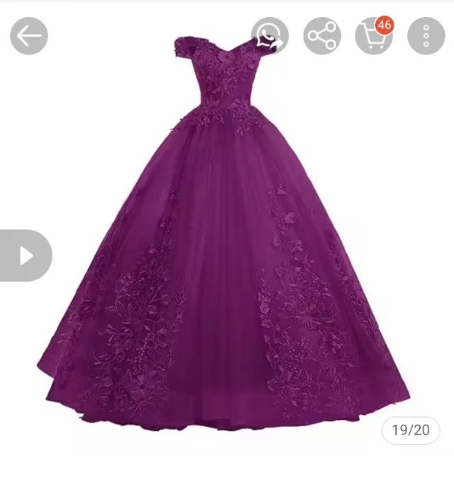 Vestido de 15 anos roxo