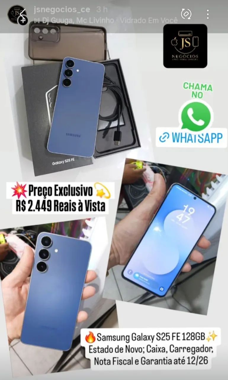 Samsung Galaxy S25 FE128GB Azul Zero