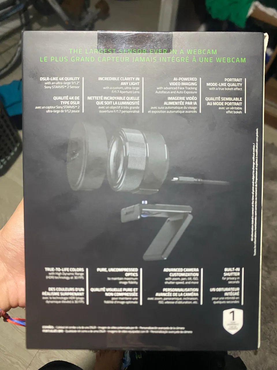 Webcam Razer Kiyo Pro Ultra 4K - Lacrada na Caixa, para sair rápido  - Foto 2