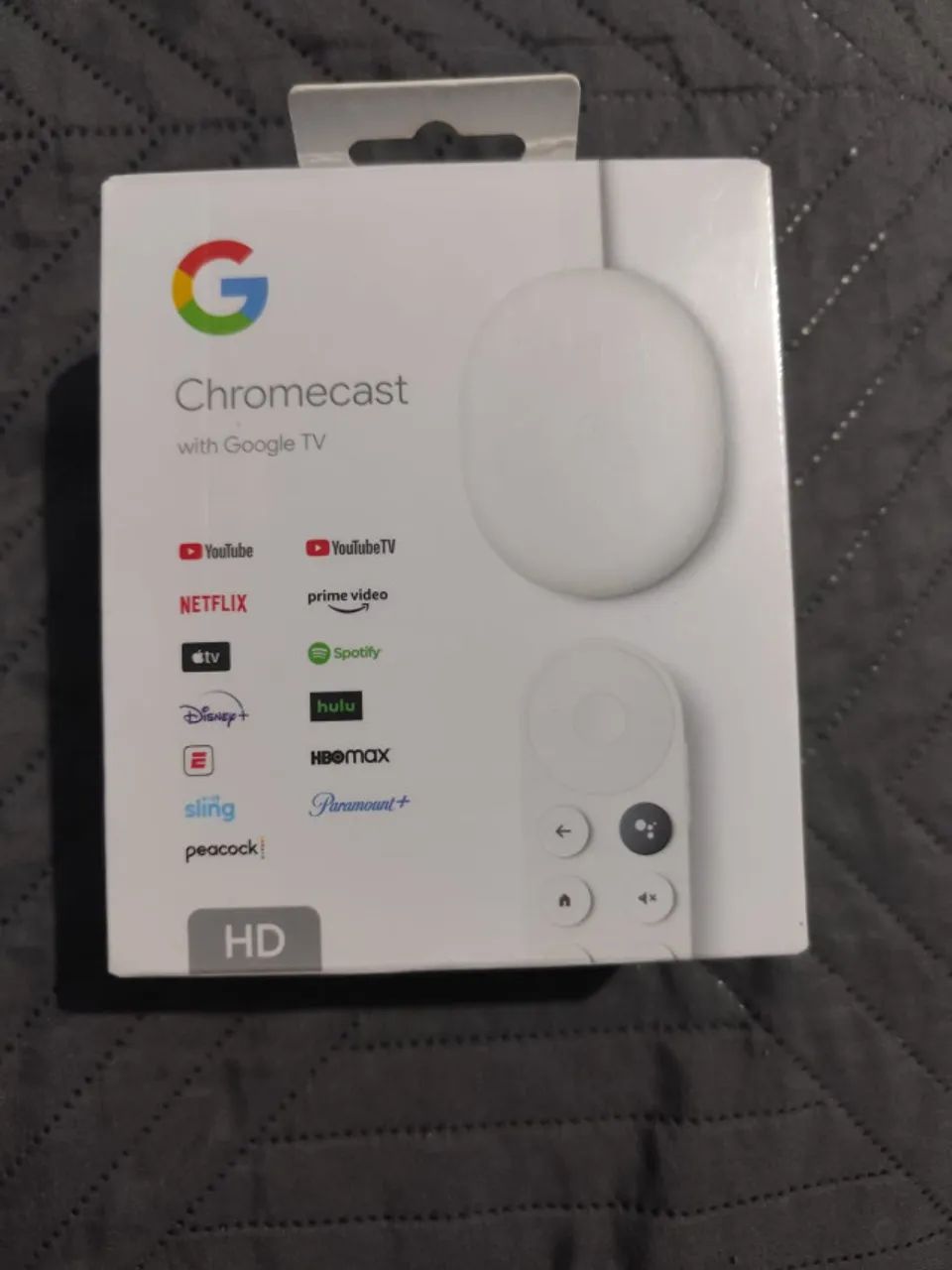 Google Chromecast 4ª geração de voz HD 8GB branco com 1.5GB