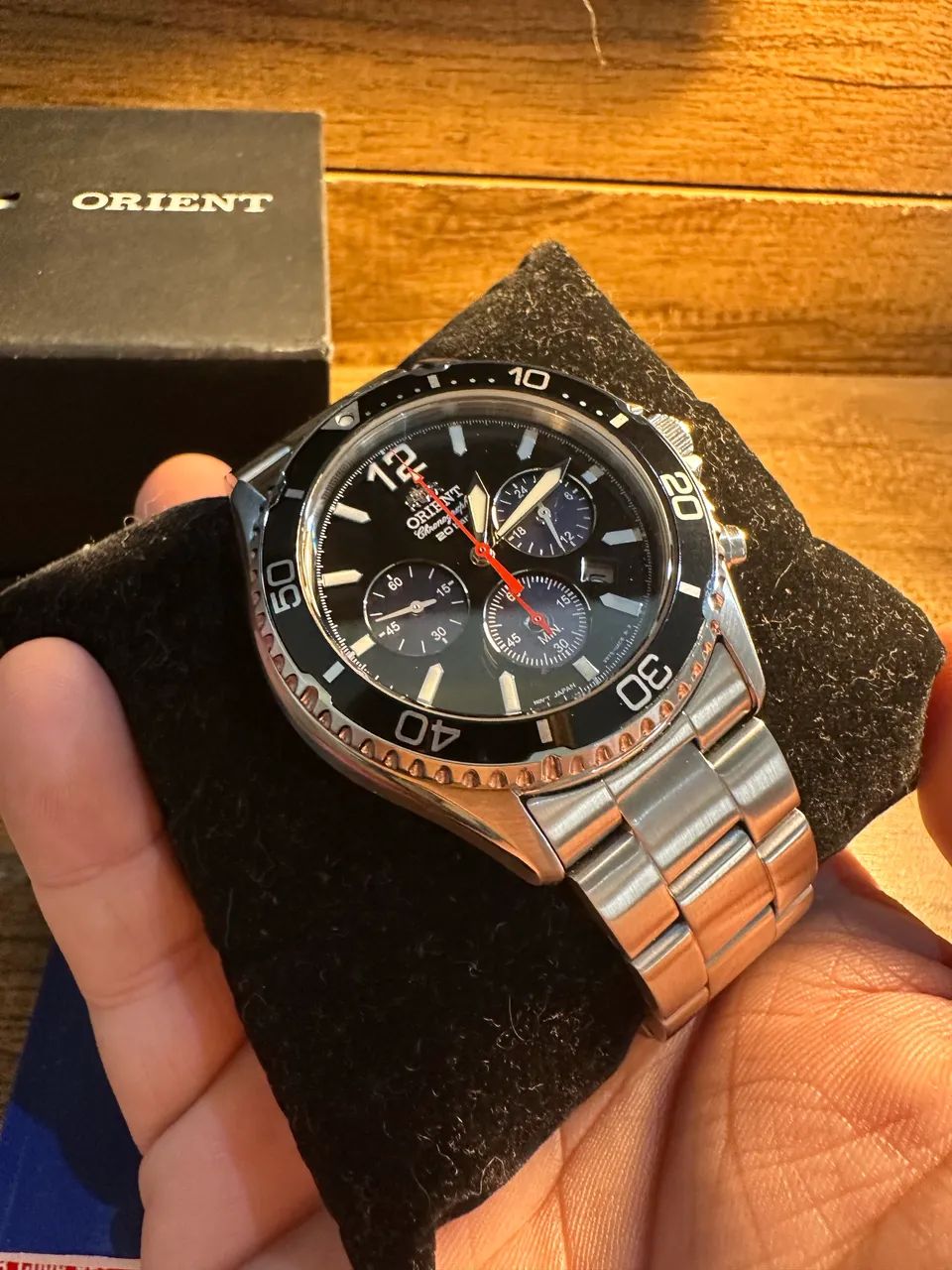 Relógio Orient Mako Chronograph Solar - Acessórios - Vila Pacífico