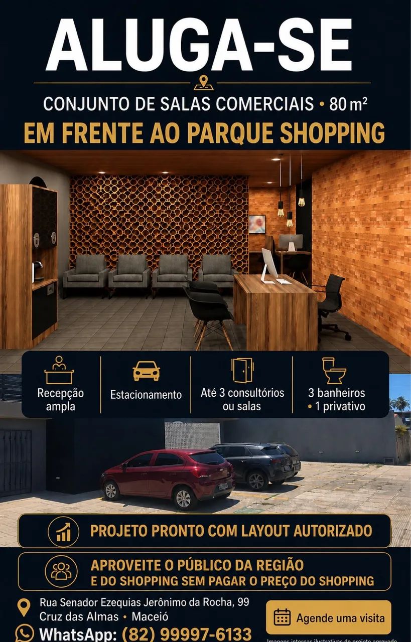 CONJUNTO DE SALAS FRENTE AO PARQUE SHOPPING 