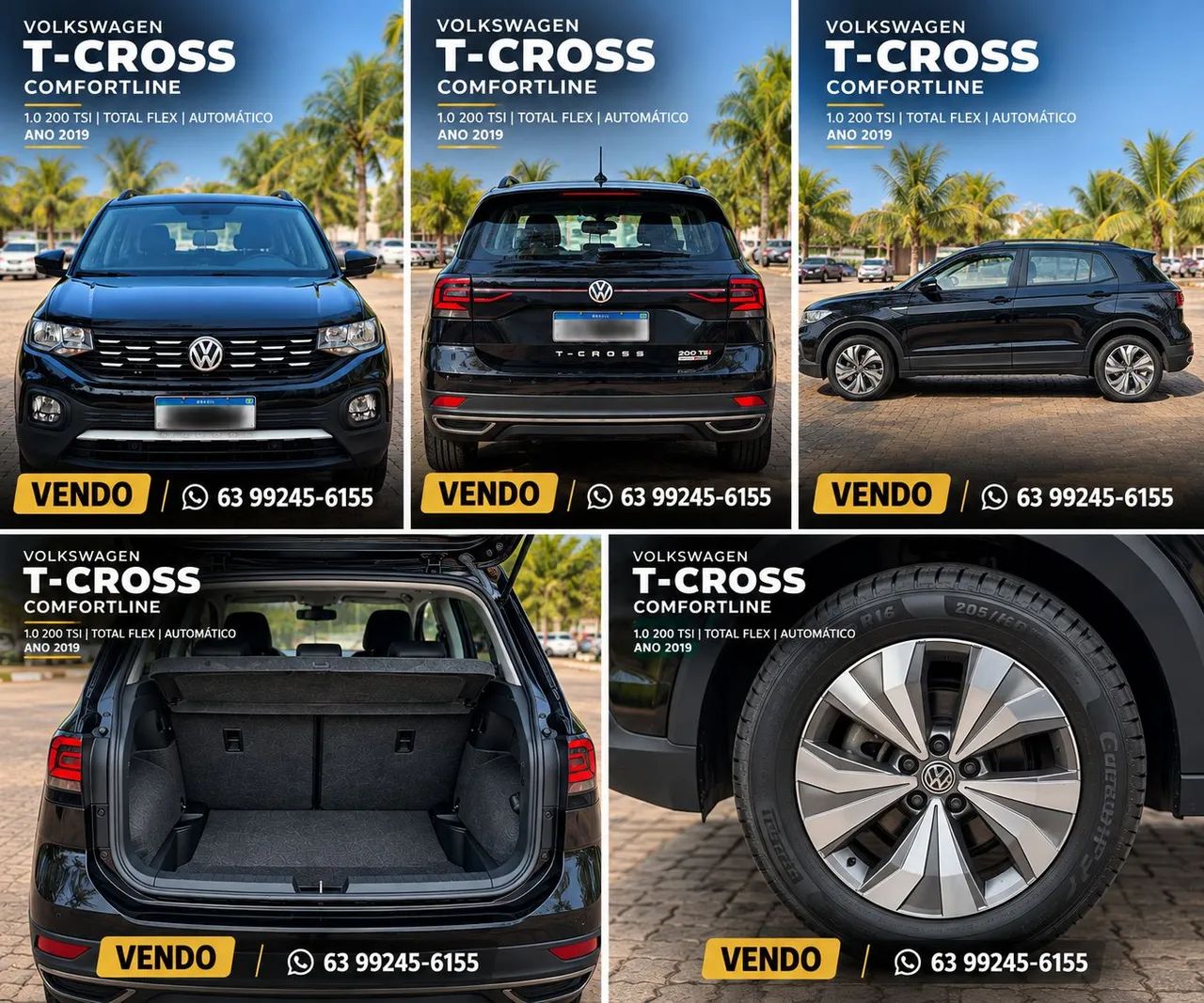 Volkswagen T-Cross COMFORTLINE 1.0 TSI FLEX 5P AUT. 2020