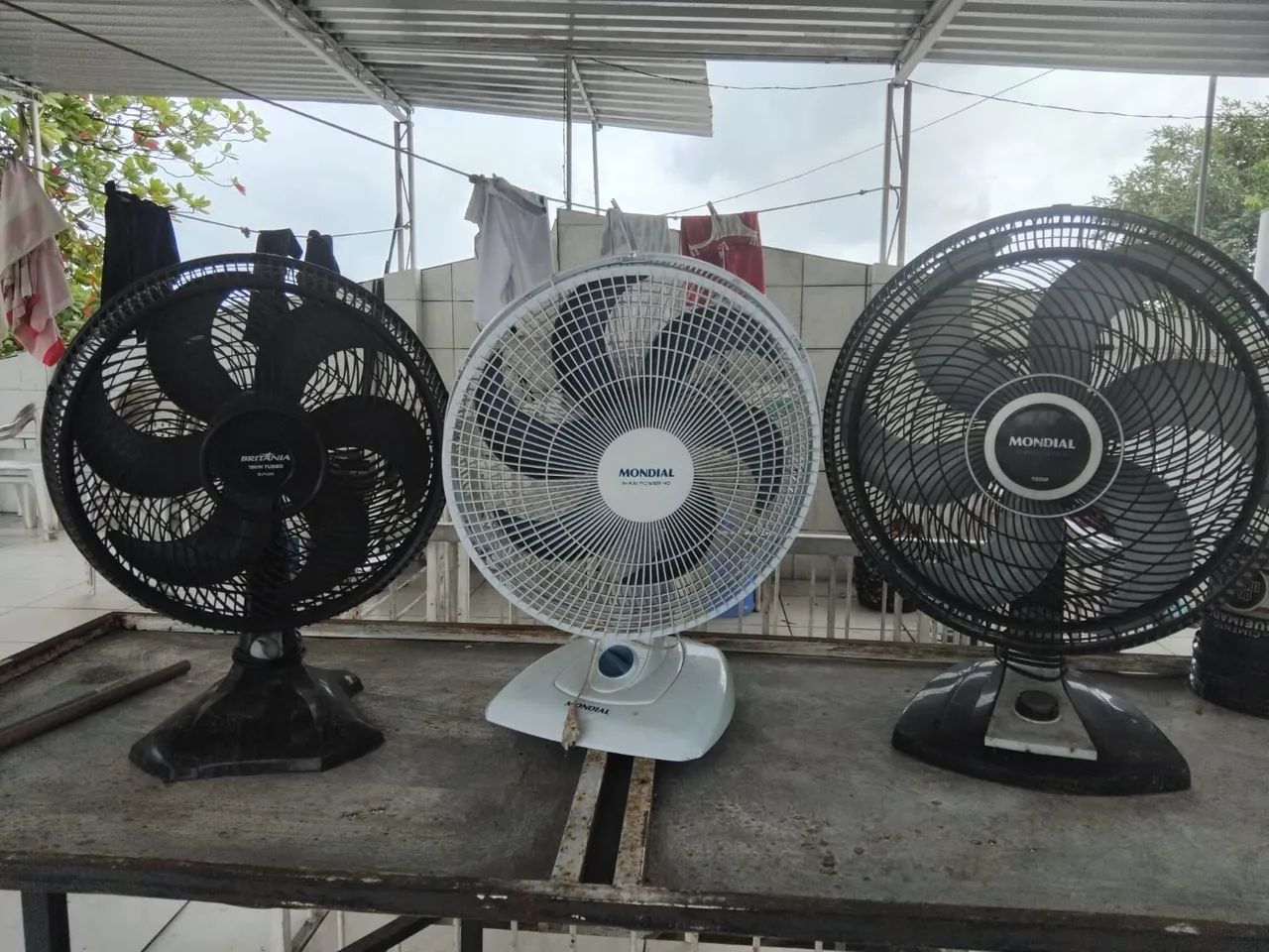 Ventiladores com defeito. 