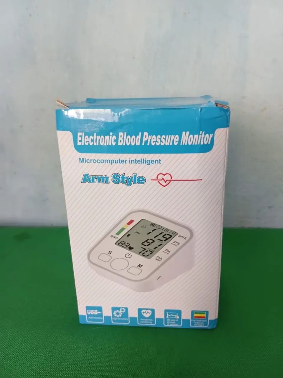 Medidor de pressão a pilha e cabo USB  - Foto 2