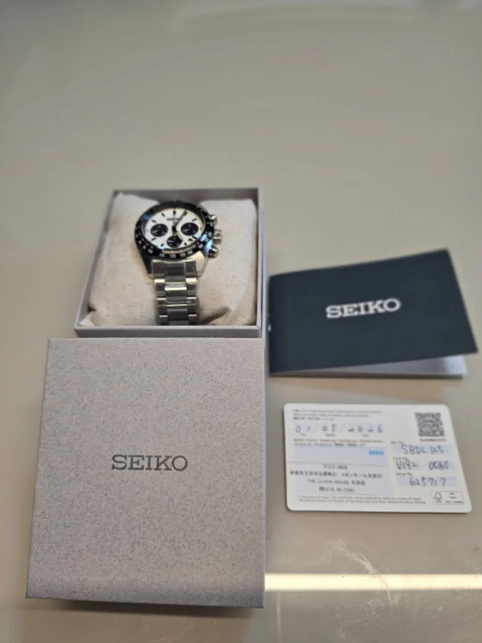 SEIKO PANDA PROSPEX SPEEDTIMER SOLAR - COMPLETO COM CAIXA, CERTIFICADO E MANUAL - NOVO - Foto 5