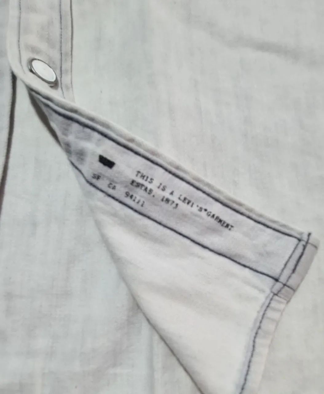 Camisa jeans levi's p - Foto 5