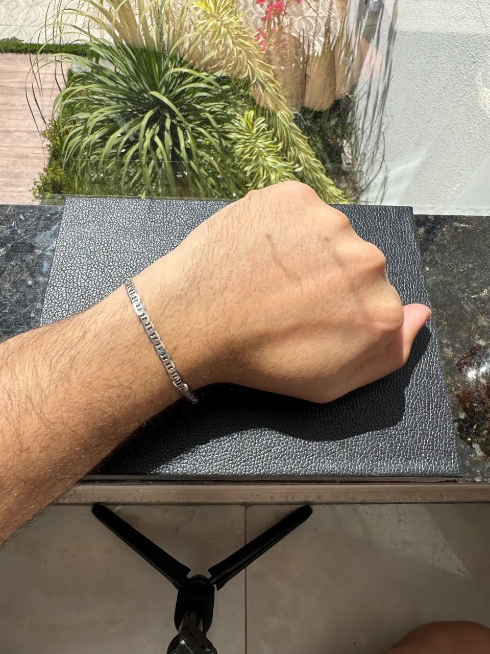 Pulseira piastrine prata 925 - Foto 2