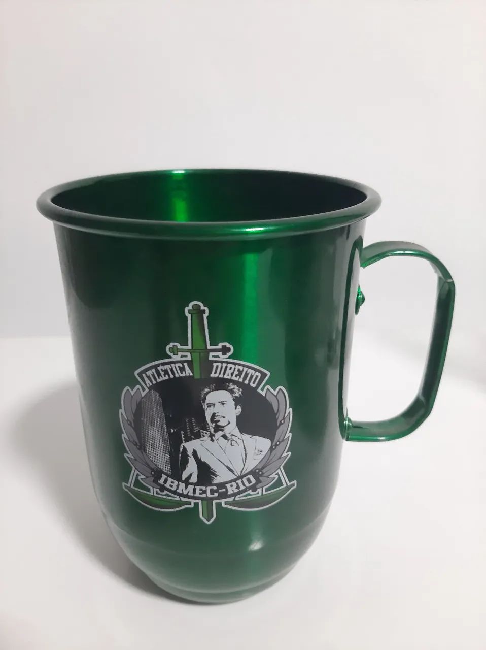 Caneca de alumínio verde - Direito IBMEC RIO - Foto 2