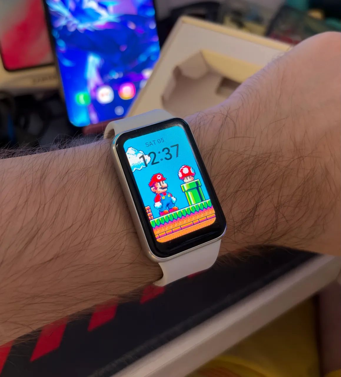 Smartwatch Samsung Galaxy Fit3 Display 1.6" Prata - Foto 3