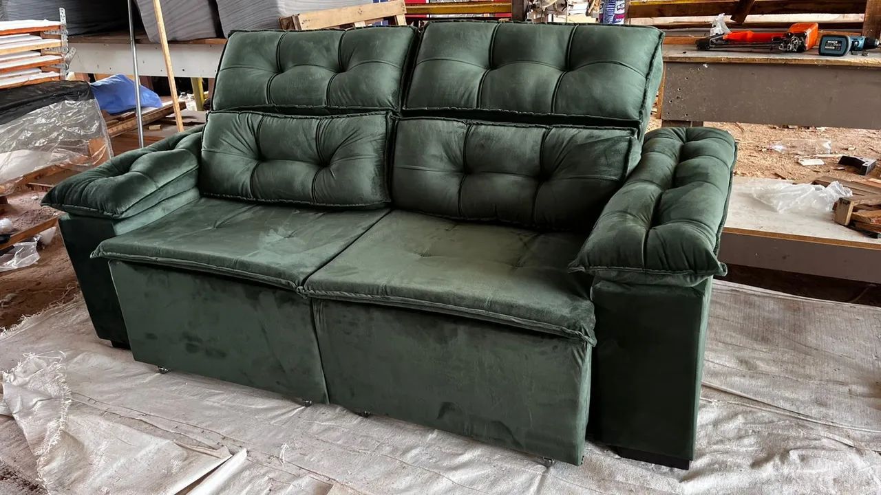 Sábado oferta última unidade sofá reclinável novo - Foto 2
