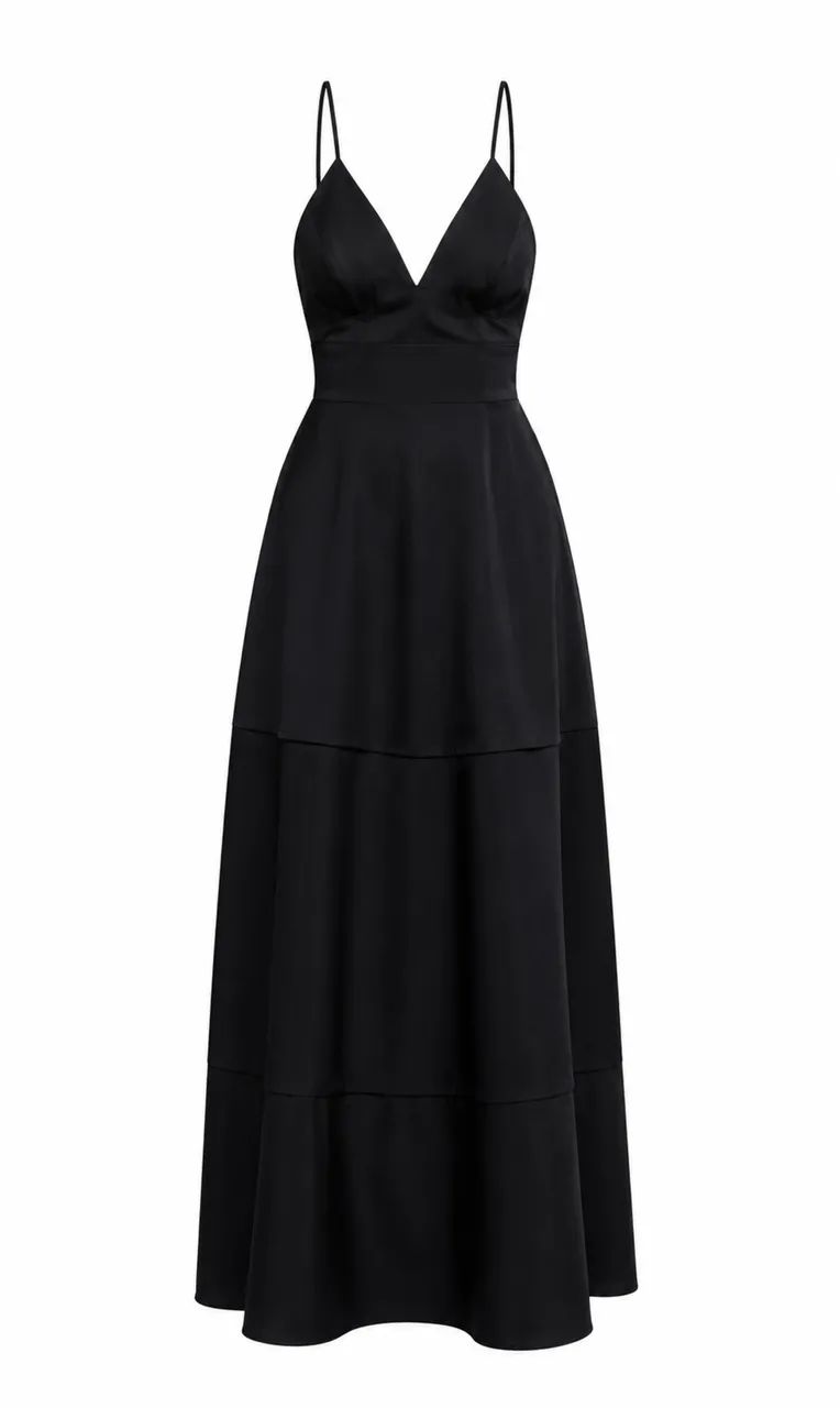 vestido preto elegante