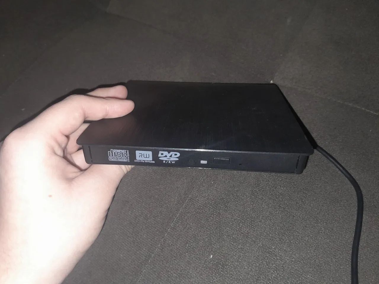 Leitor e gravador de dvd usb