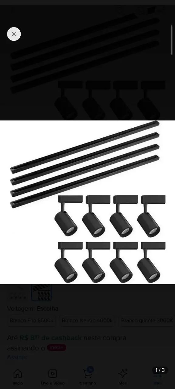 Kit trilho eletrificado 14mm