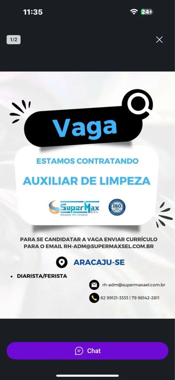 Agente de limpeza.