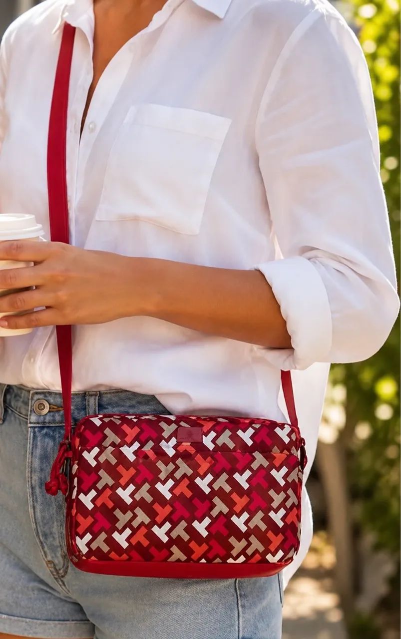     Bolsa Tommy Hilfiger Original Transversal Estampada | Excelente Estado