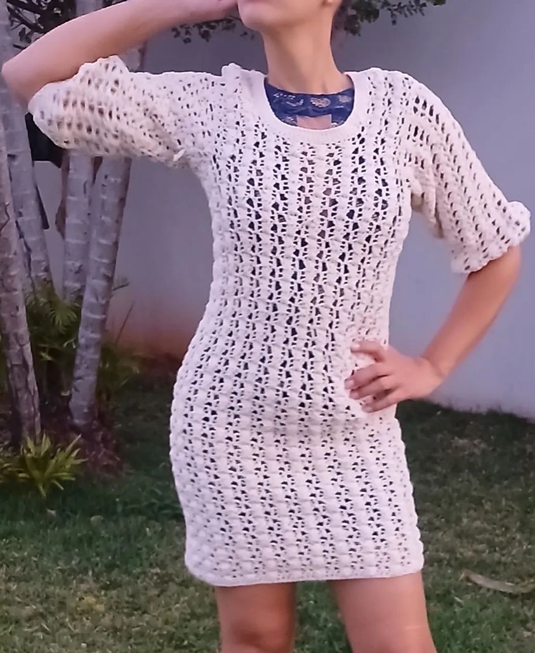 Vestido Crochê Barbantinho - Foto 3