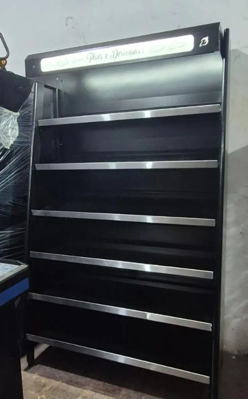 Expositor Metálico para padaria Polar 1,30m Novo  - Foto 2