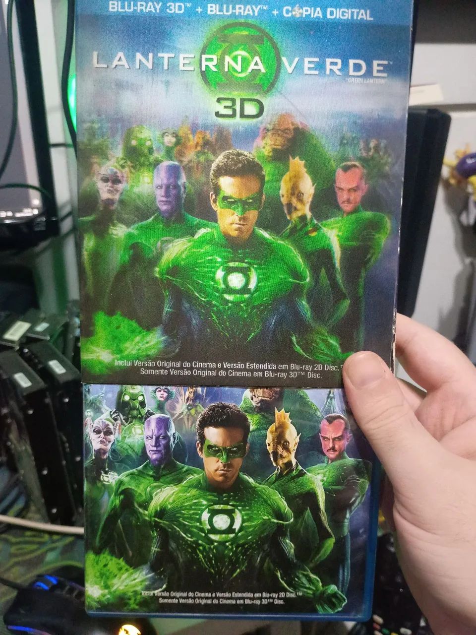 Blu Ray lanterna verde 3D  BD original com luva lenticular - Foto 5