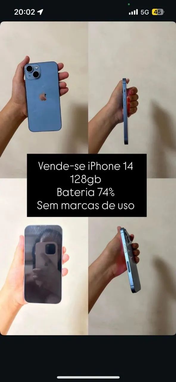 IPhone 14 normal azul