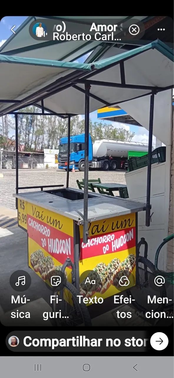 Carrinho de cachorro quente 