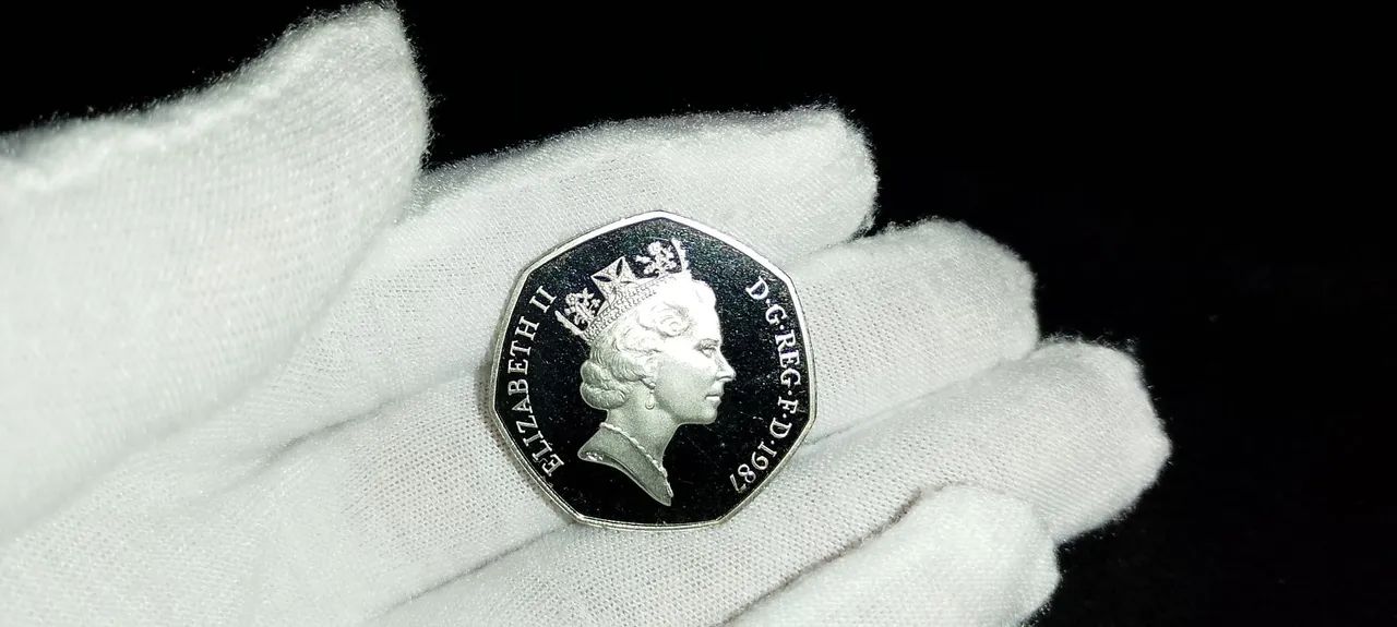 Moeda fifty pence 50 Elizabeth II proof - Foto 5
