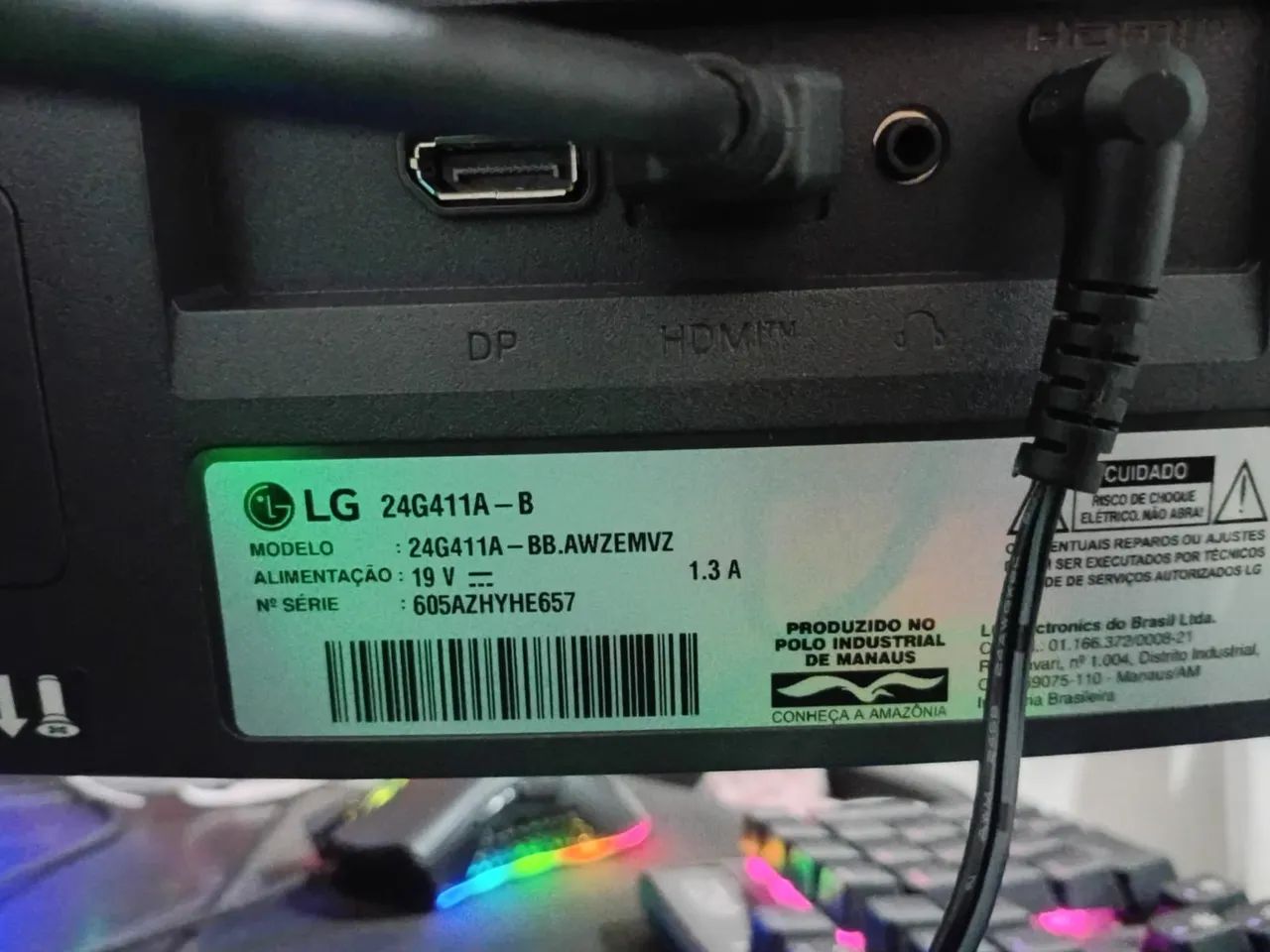 MONITOR LG 144 HZ 24 POLEGADAS - Foto 5