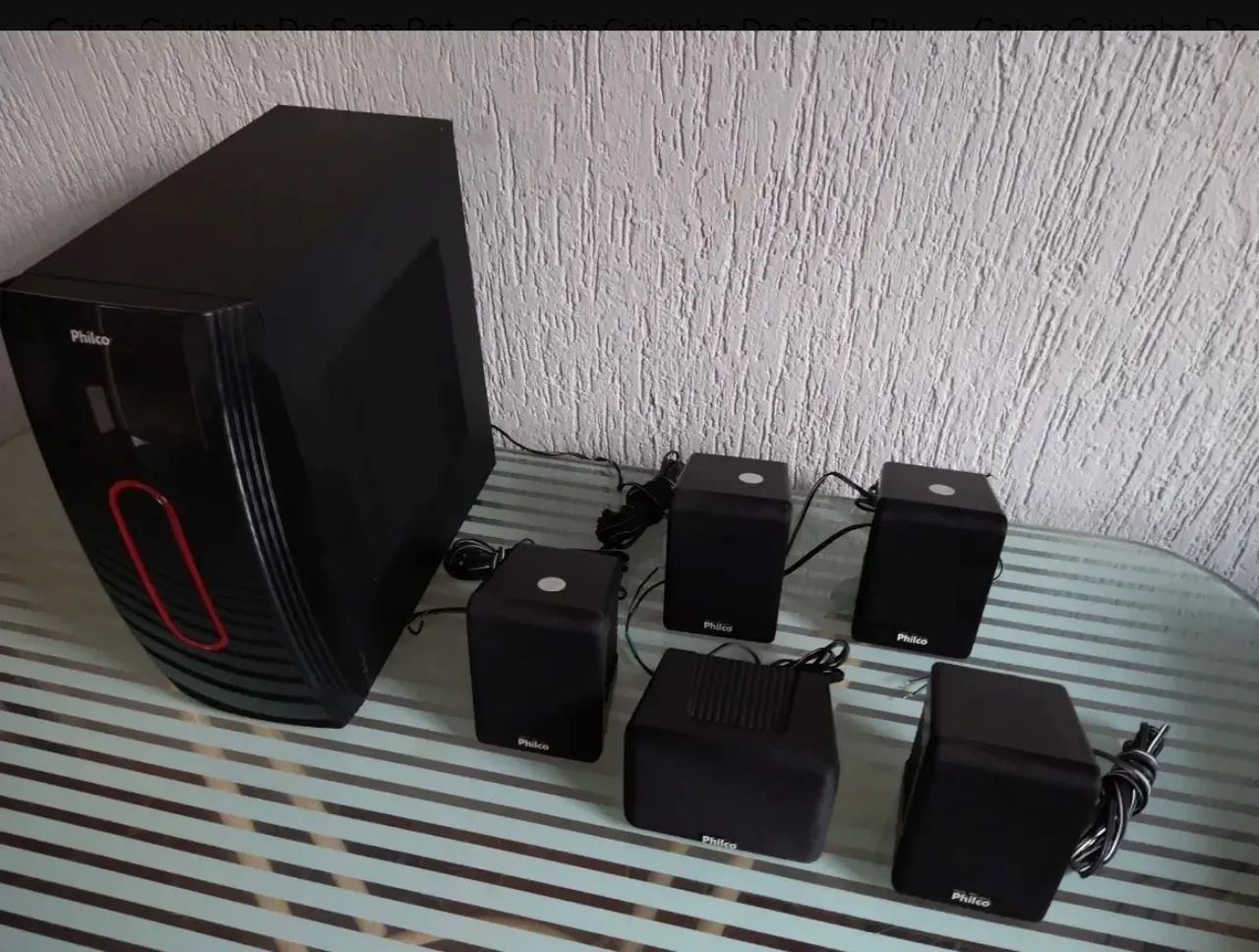 Kit 5 caixas de som com subwoofer  - Foto 4