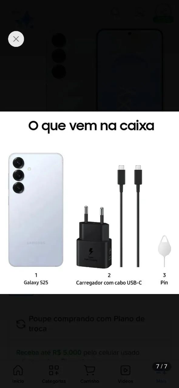 S25 base 256GB novo - Foto 5