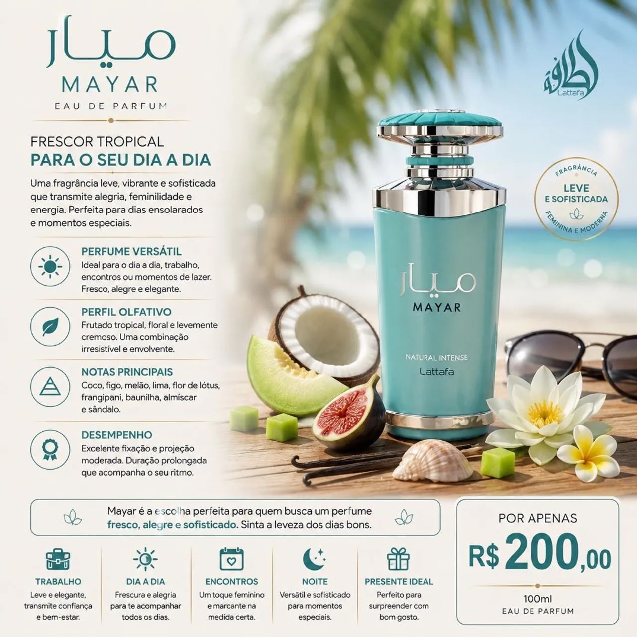 Lattafa Mayar, EDP, 100ml, Lacrado  - Foto 2