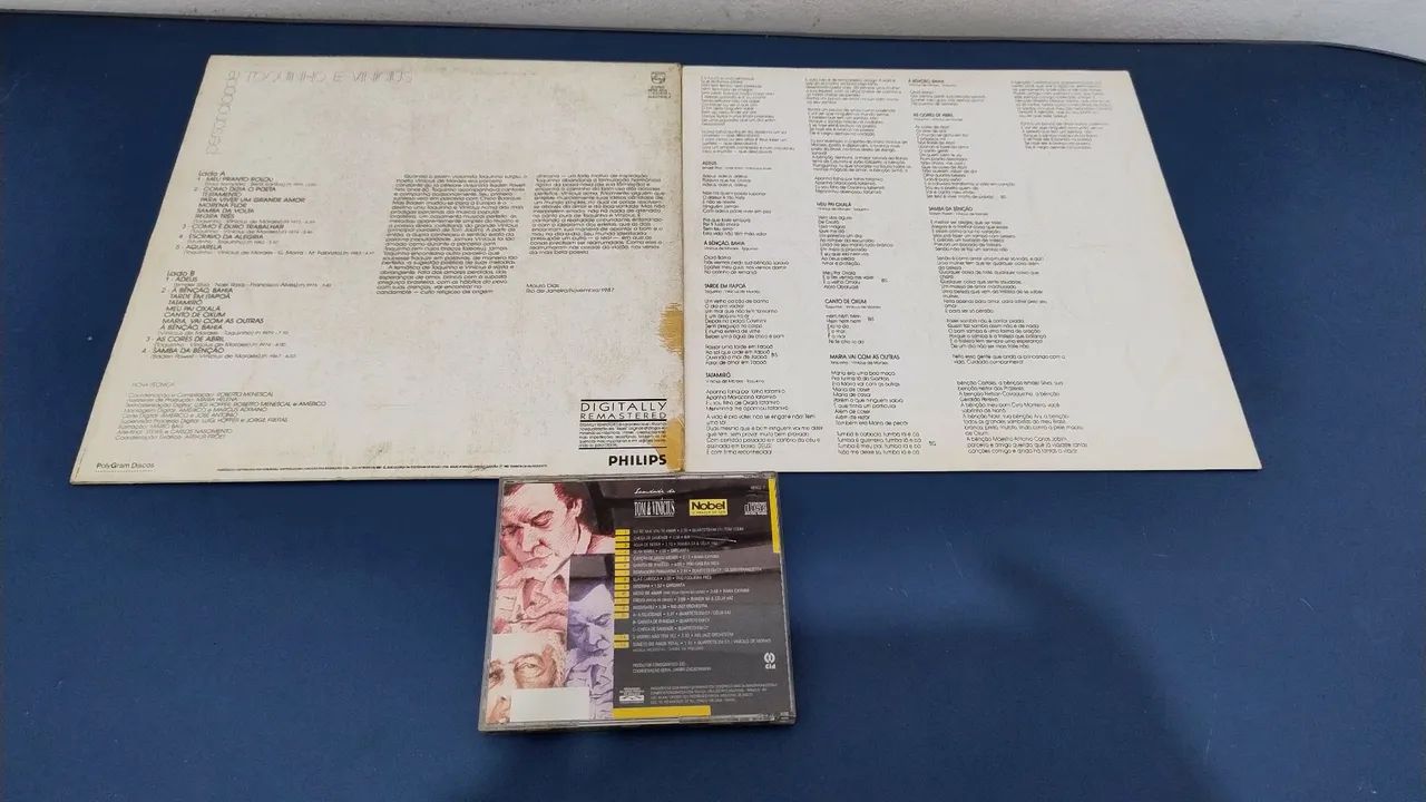 Disco Vinil Toquinho e Vinícius Personalidade + CD Saudade de Tom e Vinícius  - Foto 2