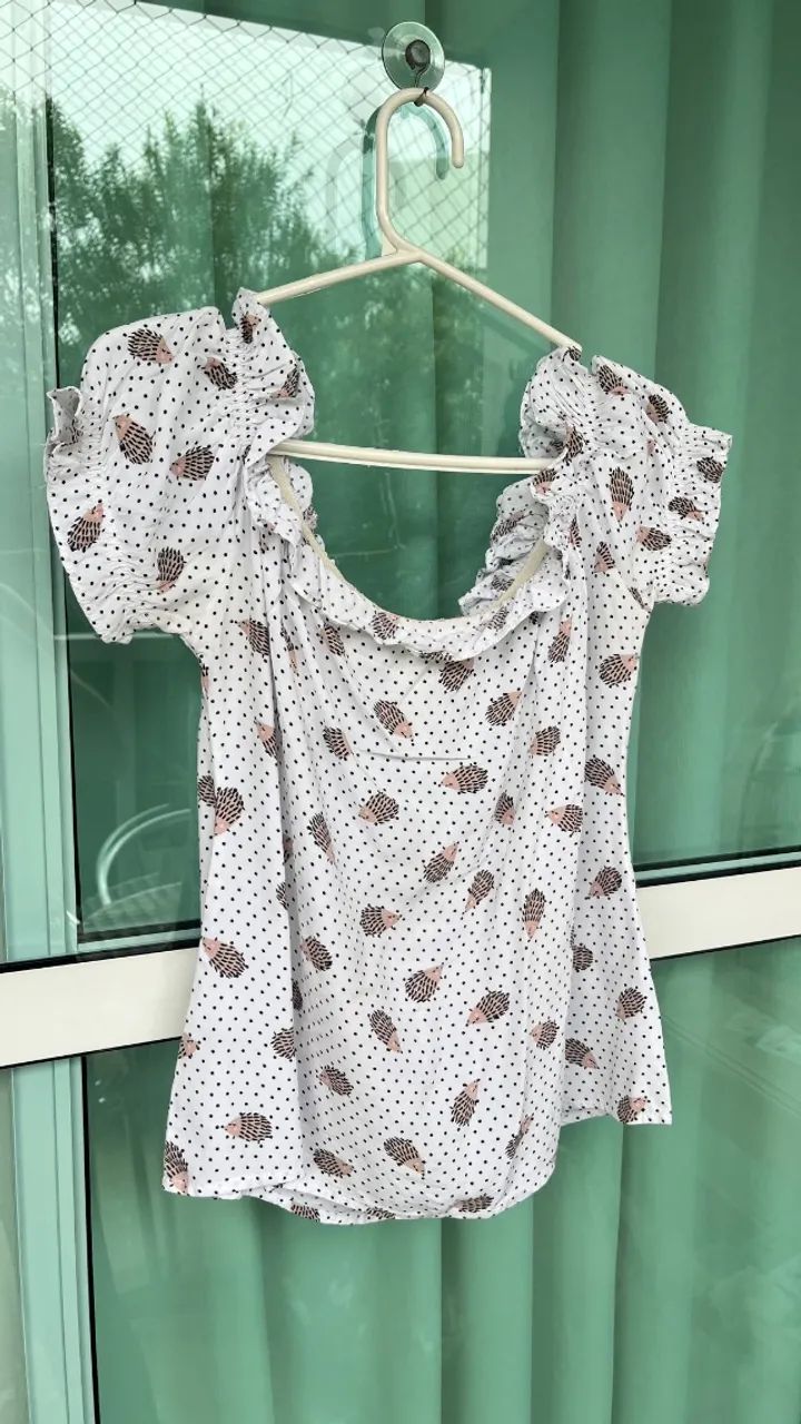 Blusa estampa porco espinho 